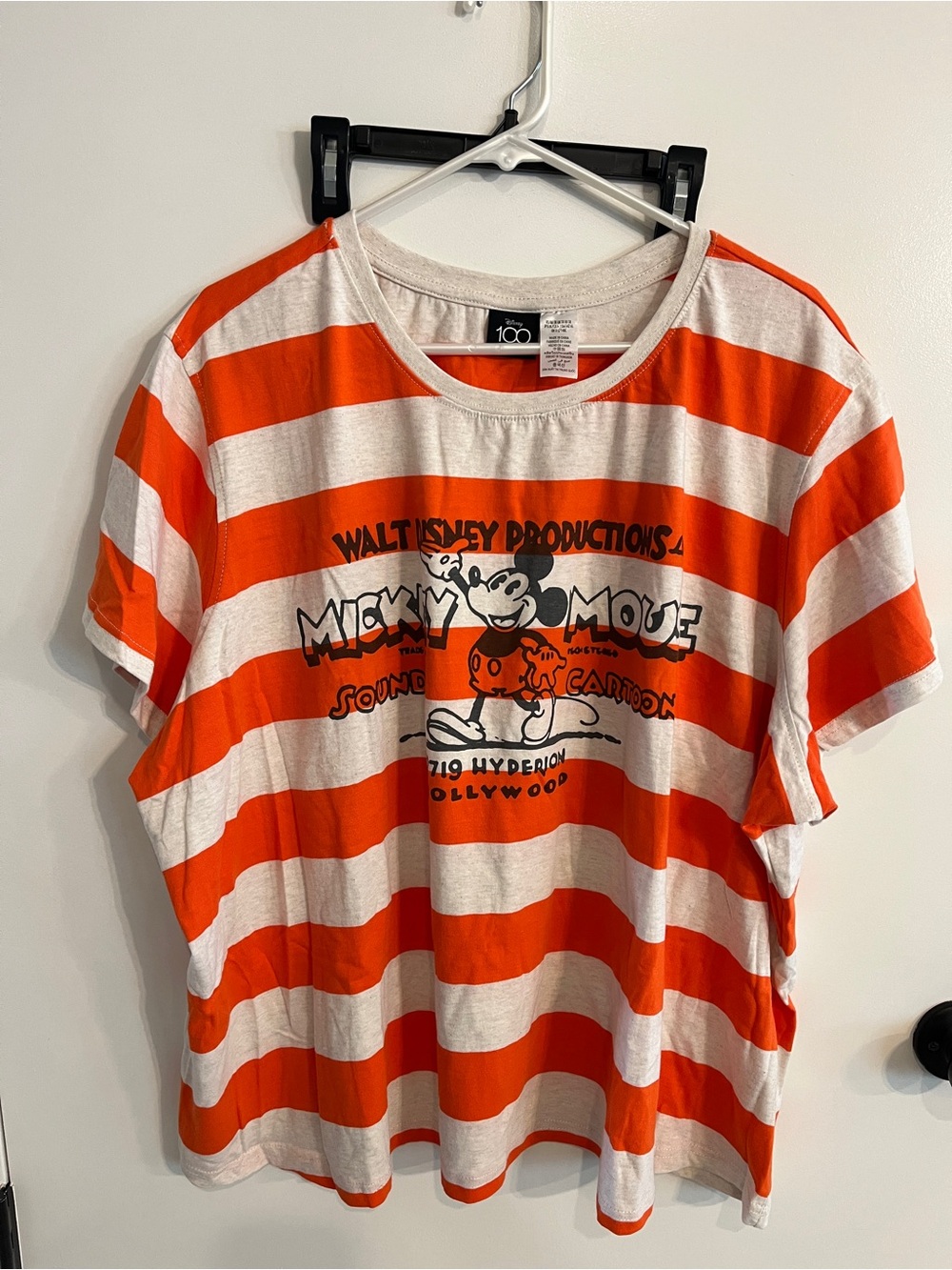 Women’s Size 3X Disney 100 Mickey Mouse Sound Tee Shirt
